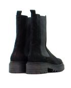Botas de gamuza negra CA-1932 - tacón de 8,5 cm