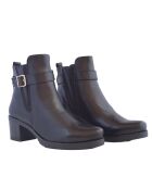 CA-1712 schwarze Krastlederstiefel - 5,5 cm Absatz