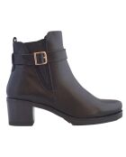CA-1712 schwarze Krastlederstiefel - 5,5 cm Absatz