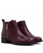 CA-2091 stivali in pelle coy bordeaux - tacco 6 cm