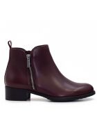 CA-2091 stivali in pelle coy bordeaux - tacco 6 cm