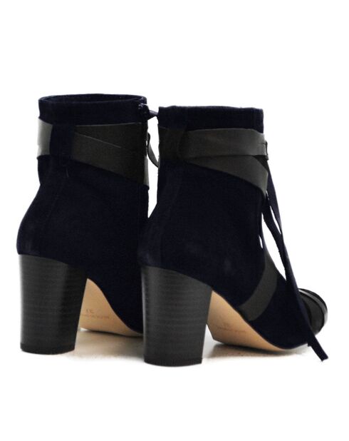 Bottines Luttrell en daim marine - Talon 7.5 cm