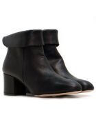 CA-2176 schwarze Krastlederstiefel