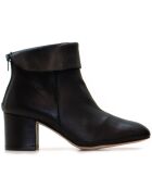 CA-2176 schwarze Krastlederstiefel