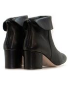 CA-2176 schwarze Krastlederstiefel