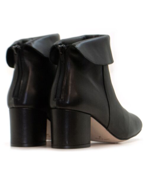 CA-2176 schwarze Krastlederstiefel