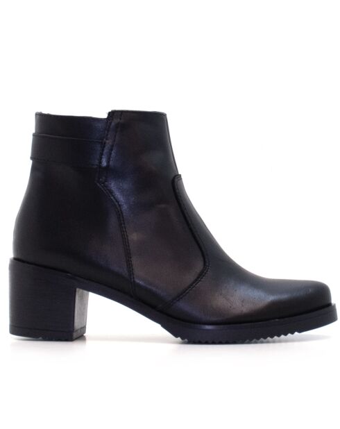 CA-2094 stivali neri in pelle krust - tacco 6 cm