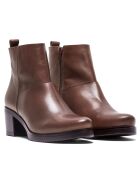 Botas F-3324 de piel krust marrón oscuro - tacón de 5 cm