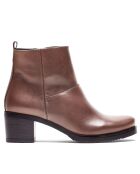 Botas F-3324 de piel krust marrón oscuro - tacón de 5 cm
