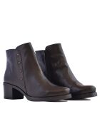 Botas CA-1079 de piel krust negra - tacón de 5,5 cm
