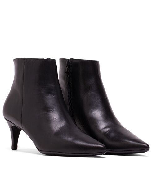 CA-559 stivali in pelle nera Coy - tacco 5,5 cm