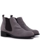 Stivali F-2419 in pelle scamosciata grigia