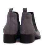 Stivali F-2419 in pelle scamosciata grigia