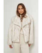 Fausse fourure Lexie ivoire