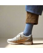 Chaussettes Glitter Lurex en Lyocell écologique bleu minéral