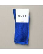 Chaussettes Glitter Lurex en Lyocell écologique bleu électrique