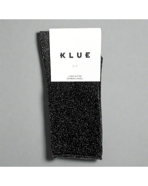 Calzini lurex glitter in lyocell ecologico cioccolato fondente