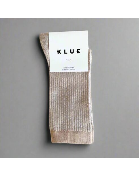 Calzini ecologici in Lyocell Glitter Lurex a strisce chiare di luna