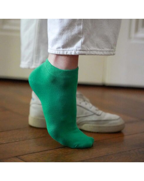 Calze semplici in Lyocell verde elettrico