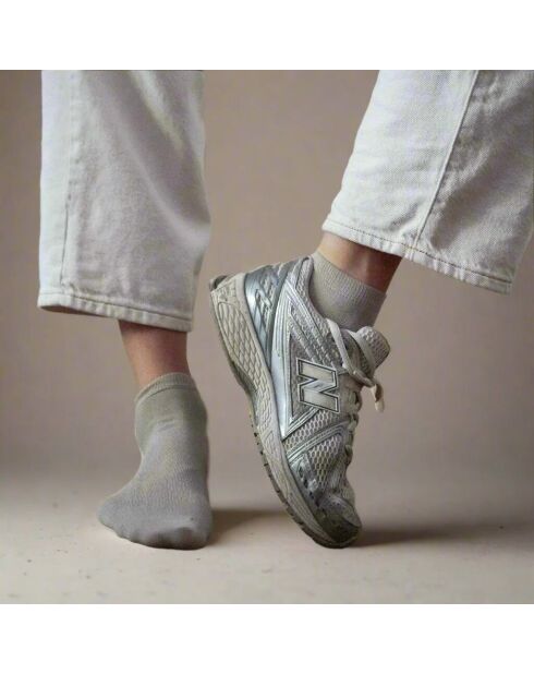 Calzini in Lyocell beige tinta unita