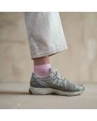 Chaussettes unies en Lyocell rose bonbon
