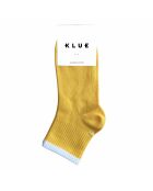 Chaussettes en coton bio à rayures Quarter Tennis jaune doré