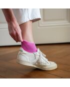 Chaussettes unies en Lyocell Fuchsia