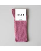 Calzini ecologici in Lyocell Lurex glitter rosso fragola