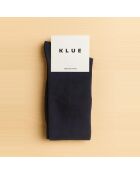 Calcetines hasta la rodilla de algodón orgánico azul marino