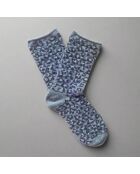 Chaussettes Glitter Lurex en Lyocell écologique gris léopard