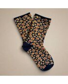 Chaussettes Glitter Lurex en Lyocell écologique léopard Ambre