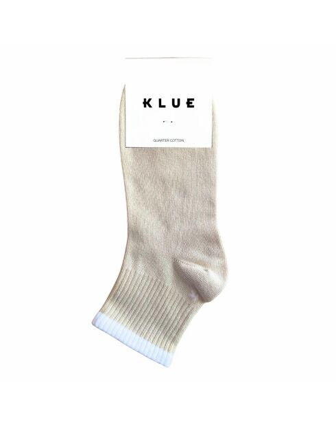 Calze Quarter Tennis Sand in cotone biologico a righe