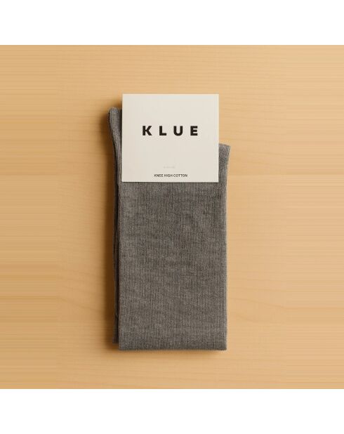 Chaussettes hautes en Coton  Bio grises