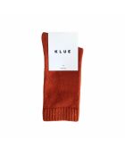 Chaussettes en Laine mélangée unies Brique