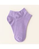 Chaussettes unies en Lyocell Lilas