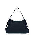 Sac porté épaule en Cuir Naturel marine - 50x15x25 cm