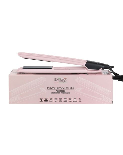 Lisseur de cheveux rose fun fashion