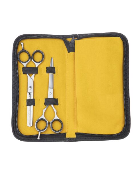 Ensemble de ciseaux, rasoir et peigne ackermann 14 cm