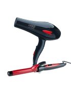 Secador de pelo GTI 2600 Plus con motor de corriente alterna grande y rizador ultra