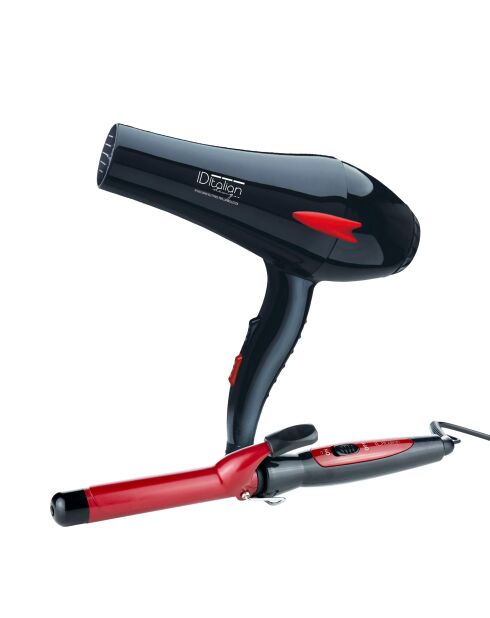 GTI 2600 Plus Haartrockner mit großem Wechselstrommotor und Ultra-Lockenstab