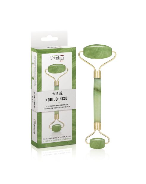 Rouleau de jade et sérum biologique