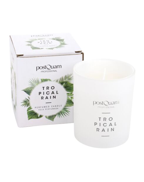 Bougie en cire 100 % végétale au parfum de pluie tropicale