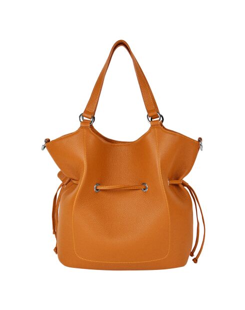 Borsa a tracolla Paris in pelle arancione - 28x31x13,5 cm