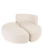 Ensemble Canapé 1 place avec dossier + 3 Poufs