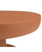 Table basse ronde 60cm en fer couleur marron mat