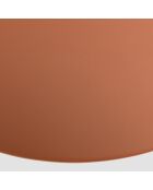 Table basse ronde 60cm en fer couleur marron mat