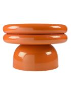 Table d'appoint design en fer couleur orange fluo