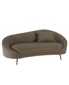 Canapé 3 place Léopold tissu bouclette taupe