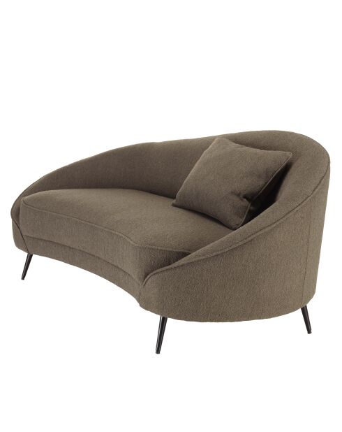 Canapé 3 place Léopold tissu bouclette taupe