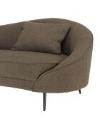 Canapé 3 place Léopold tissu bouclette taupe